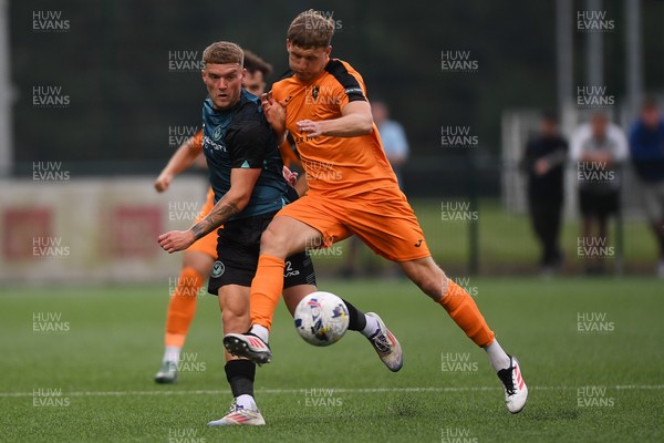 010725 - Pontypridd United v Newport County - Preseason Friendly - Cameron Evans of Newport County