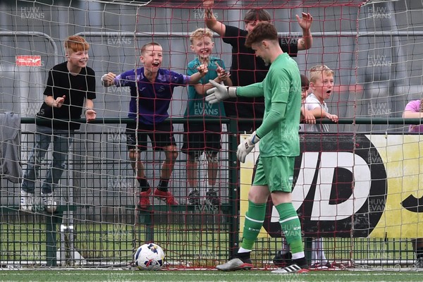 010725 - Pontypridd United v Newport County - Preseason Friendly - Jacob Carney of Newport County scores an own goal to equalise the game