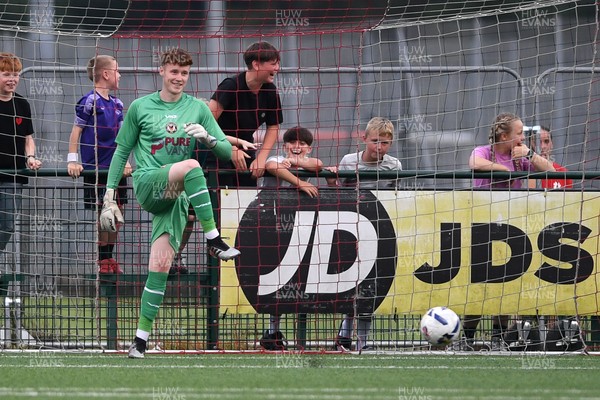 010725 - Pontypridd United v Newport County - Preseason Friendly - Jacob Carney of Newport County scores an own goal to equalise the game