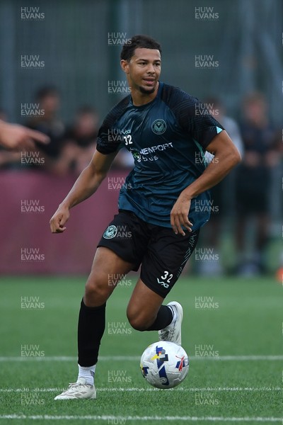010725 - Pontypridd United v Newport County - Preseason Friendly - Jaden Warner of Newport County