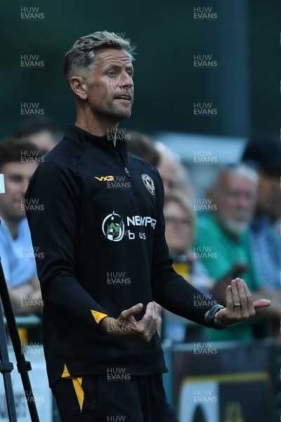 010725 - Pontypridd United v Newport County - Preseason Friendly - Newport County Manager, David Hughes