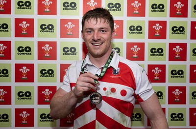 050425  Pontypridd v Cross Keys, WRU Premiership Cup Final - Louis Rocheford-Shugar of Pontypridd with his Player of the match Award
