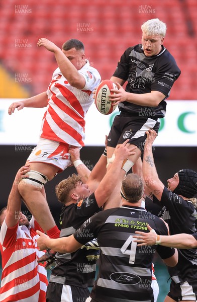 050425  Pontypridd v Cross Keys, WRU Premiership Cup Final - Sam Llewellyn of Cross Keys