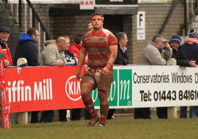 280315 - Pontypridd RFC v Llandovery RFC - Swalec Cup -Wyn Jones of Llandovery is sin binned