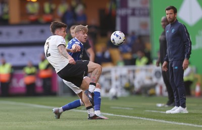 070825 - Port Vale v Cardiff City - Sky Bet League 1 - Joel Bagan of Cardiff and Mitch Clark of Port Vale