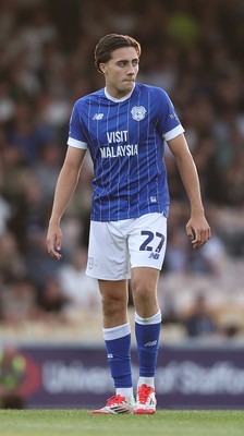 070825 - Port Vale v Cardiff City - Sky Bet League 1 - Joel Colwill of Cardiff