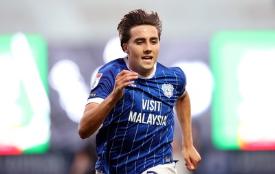 070825 - Port Vale v Cardiff City - Sky Bet League 1 - Joel Colwill of Cardiff