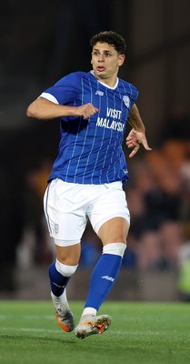 070825 - Port Vale v Cardiff City - Sky Bet League 1 - Yousef Saleh of Cardiff