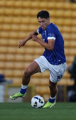070825 - Port Vale v Cardiff City - Sky Bet League 1 - Rubin Colwill of Cardiff 