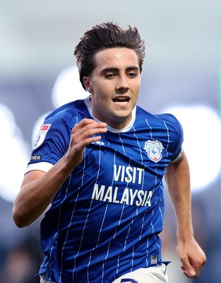 070825 - Port Vale v Cardiff City - Sky Bet League 1 - Joel Colwill of Cardiff