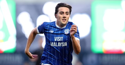 070825 - Port Vale v Cardiff City - Sky Bet League 1 - Joel Colwill of Cardiff