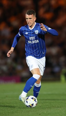 070825 - Port Vale v Cardiff City - Sky Bet League 1 - David Turnbull of Cardiff