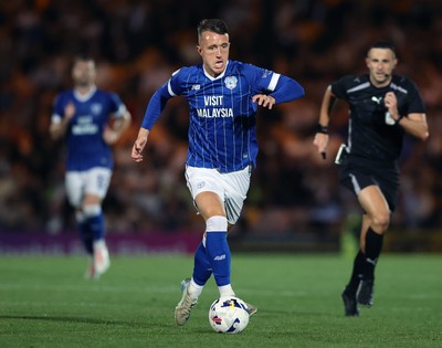 070825 - Port Vale v Cardiff City - Sky Bet League 1 - David Turnbull of Cardiff