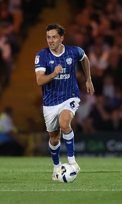 070825 - Port Vale v Cardiff City - Sky Bet League 1 - Ryan Wintle of Cardiff 