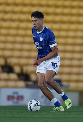 070825 - Port Vale v Cardiff City - Sky Bet League 1 - Rubin Colwill of Cardiff 