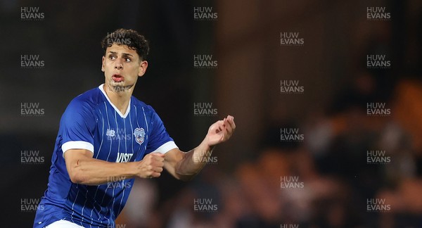 070825 - Port Vale v Cardiff City - Sky Bet League 1 - Yousef Saleh of Cardiff