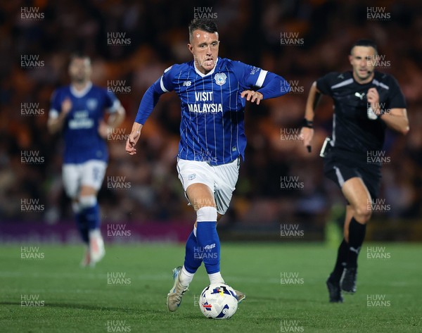070825 - Port Vale v Cardiff City - Sky Bet League 1 - David Turnbull of Cardiff