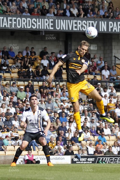 010918 - Port Vale v Newport County, Sky Bet League 2 - Mickey Demetriou of Newport County in action