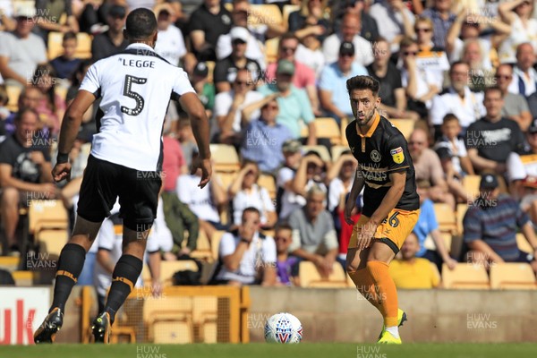 010918 - Port Vale v Newport County, Sky Bet League 2 - Josh Sheehan of Newport County (right) in action with  Leon Legge of Port Vale