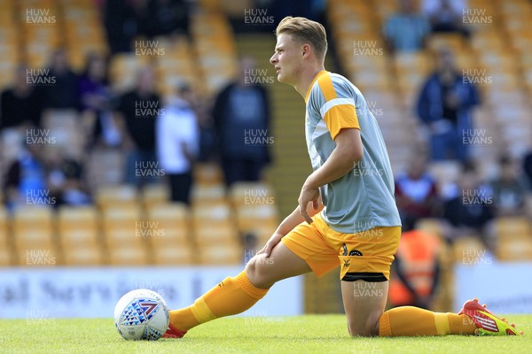 010918 - Port Vale v Newport County, Sky Bet League 2 - Cameron Pring of Newport County before the match