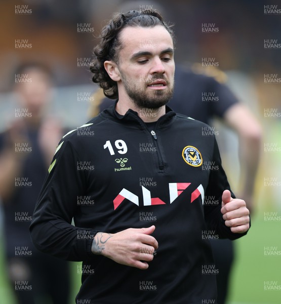 020522 - Port Vale v Newport County - Sky Bet League 2 - Dom Telford of Newport County at warm up