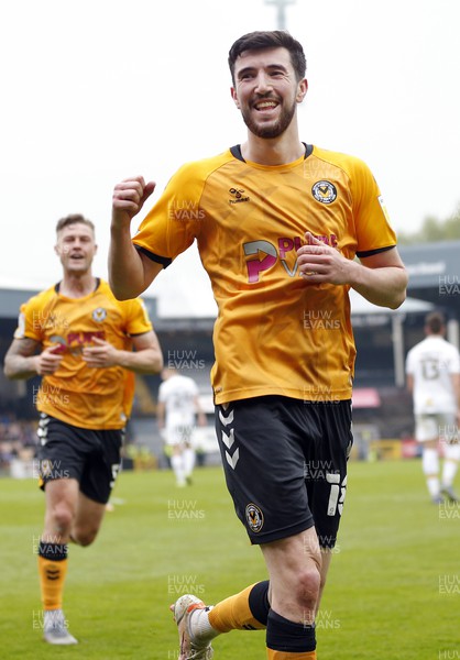 020522 - Port Vale v Newport County - Sky Bet League 2 - Finn Azaz of Newport County celebrates scoring his goal in the 2nd half to make it 1-2