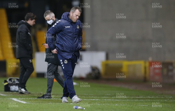 160321 - Port Vale v Newport County - Sky Bet League 2 - Manager Mike Flynn of Newport County is disappointed at the result