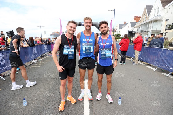 030722 - Healthspan Porthcawl 10K - Men�s Top 3 James Hunt, Mike Ward and Matt Edwards