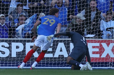 050926 - Portsmouth FC v Cardiff City - SkyBet Championship - Marko Milovanovic of Portsmouth scores a goal