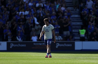 050926 - Portsmouth FC v Cardiff City - SkyBet Championship - Dejected Ollie Tanner of Cardiff City 