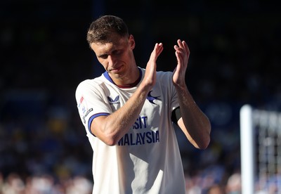 050926 - Portsmouth FC v Cardiff City - SkyBet Championship - Krystian Bielik of Cardiff City leaves the field