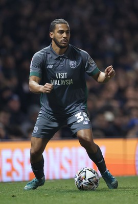 110225  Portsmouth v Cardiff City, EFL Sky Bet Championship - Andy Rinomhota of Cardiff City