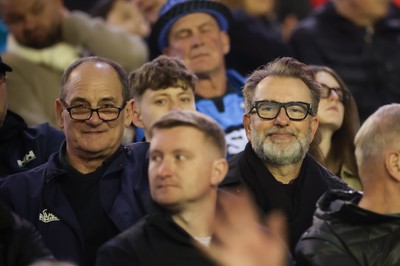 111025 - Potential New Cardiff Rugby Investors - Potential new Cardiff Rugby Investor Gareth West, right, with Reg Clarke Rhino CEO, left, at Cardiff Arms Park to watch Cardiff Rugby v Connacht Rugby