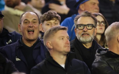 111025 - Potential New Cardiff Rugby Investors - Potential new Cardiff Rugby Investor Gareth West, right, with Reg Clarke Rhino CEO, left, at Cardiff Arms Park to watch Cardiff Rugby v Connacht Rugby