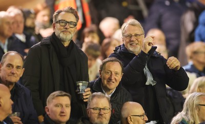 111025 - Potential New Cardiff Rugby Investors - Potential new Cardiff Rugby Investors, Gareth West left, and Niels Fuul, right, at Cardiff Arms Park to watch Cardiff Rugby v Connacht Rugby