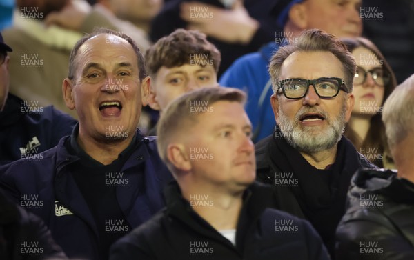 111025 - Potential New Cardiff Rugby Investors - Potential new Cardiff Rugby Investor Gareth West, right, with Reg Clarke Rhino CEO, left, at Cardiff Arms Park to watch Cardiff Rugby v Connacht Rugby
