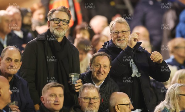 111025 - Potential New Cardiff Rugby Investors - Potential new Cardiff Rugby Investors, Gareth West left, and Niels Fuul, right, at Cardiff Arms Park to watch Cardiff Rugby v Connacht Rugby