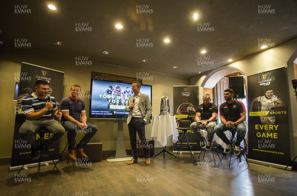 140818 - Premier Sport PRO14 Wales Launch - Ellis Jenkins, Hadleigh Parkes, Sam Parry and Cory Hill are interviewed by Sean Holley