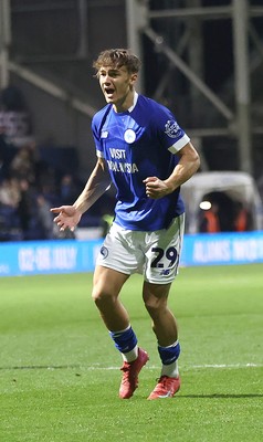 080425 - Preston North End v Cardiff City - Sky Bet Championship - Kaine Kesler-Hayden of Cardiff celebrates scoring goal to equalise 1-1