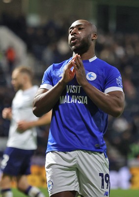 080425 - Preston North End v Cardiff City - Sky Bet Championship - Yakou Meite of Cardiff