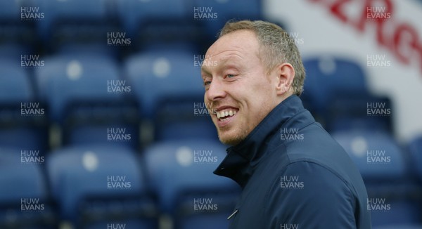 010220 - Preston North End v Swansea City - Sky Bet Championship - A happy Manager Steve Cooper of Swansea before the start of the match   