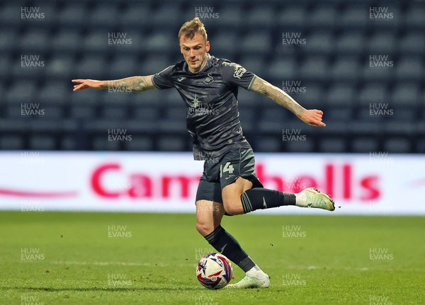 040325 - Preston North End v Swansea City - Sky Bet Championship - Josh Tymon of Swansea