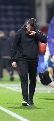 051125 - Preston North End v Swansea City - Sky Bet Championship - Swansea manager Alan Sheehan not happy with team performance