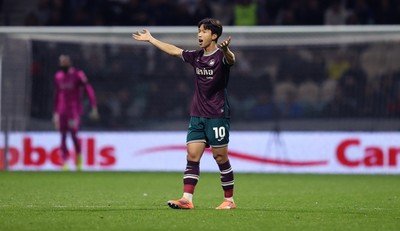 051125 - Preston North End v Swansea City - Sky Bet Championship - Eom Ji-sung of Swansea celebrates scoring a goal in the 2nd half