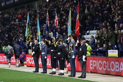 051125 - Preston North End v Swansea City - Sky Bet Championship - Services honour Remembrance Day