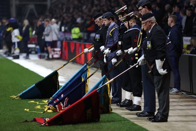 051125 - Preston North End v Swansea City - Sky Bet Championship - Services honour Remembrance Day