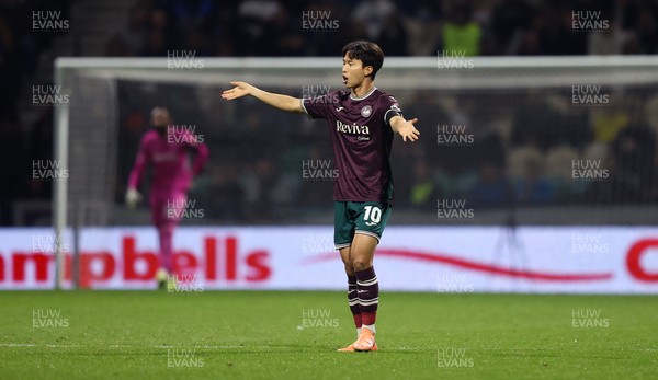 051125 - Preston North End v Swansea City - Sky Bet Championship - Eom Ji-sung of Swansea celebrates scoring a goal in the 2nd half