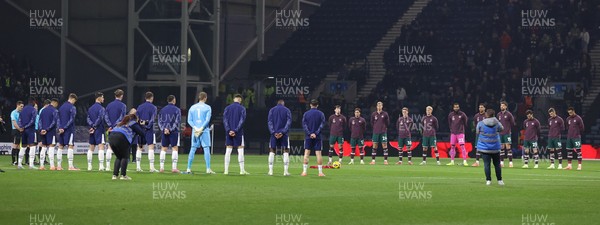 051125 - Preston North End v Swansea City - Sky Bet Championship - Teams honour Remembrance Day
