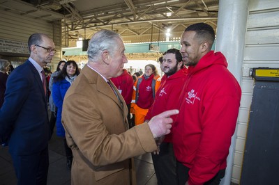 071218 - Picture shows HRH Prince Charles arriving in Cardiff at Central Station - Meeting members of the Prince's Trust