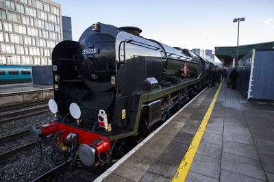 071218 - Picture shows HRH Prince Charles arriving in Cardiff at Central Station - 